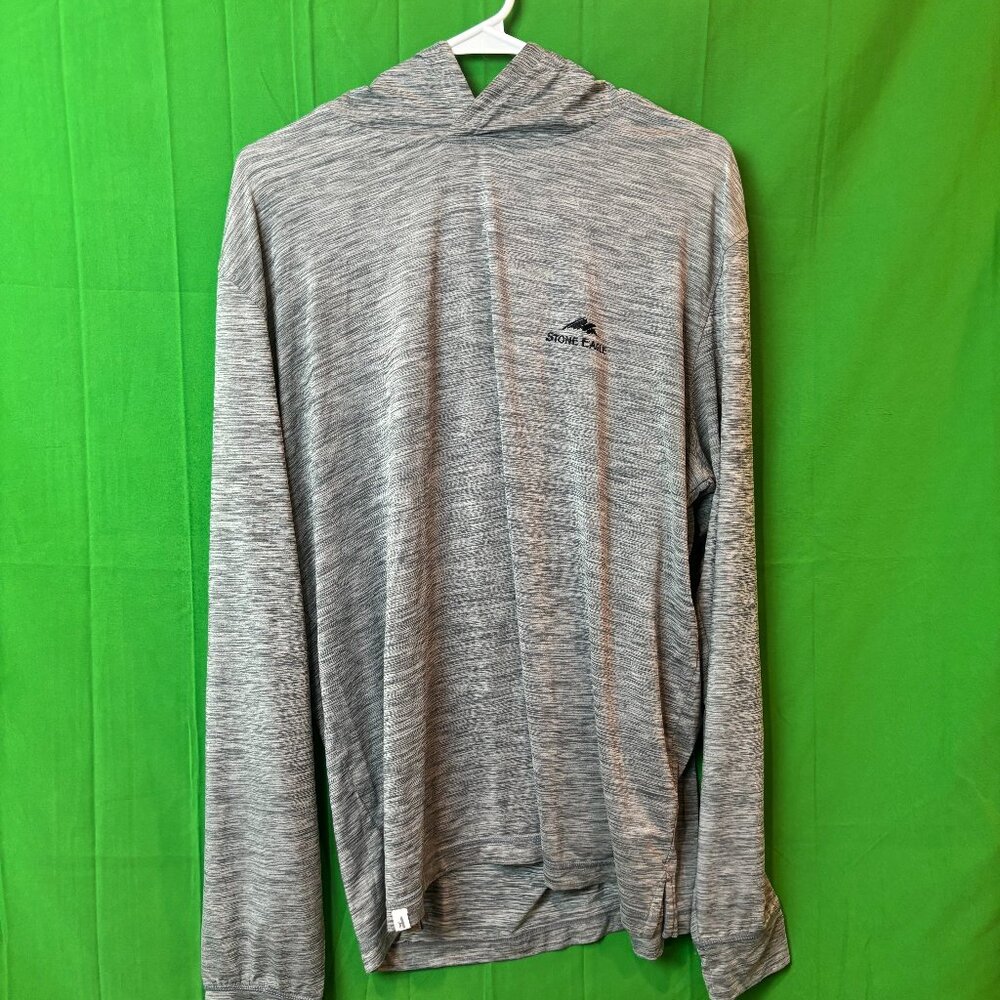 Johnnie-O Stone Eagle UPF 50 Sun Protection Golf Hoodie — Size L